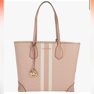 Michael Kors Eva Large Logo Tote Ballet Pink